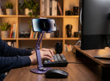 Adjustable Phone & Tablet Desk Stand — 360° Universal Holder