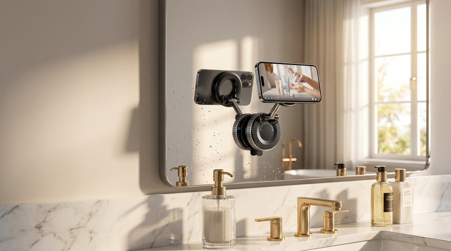 Vacuum Magnetic Phone Mount — 360° Foldable Universal Holder