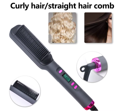 Electric Hot Comb — Multifunctional Hair Straightener with Negative Ion Technology