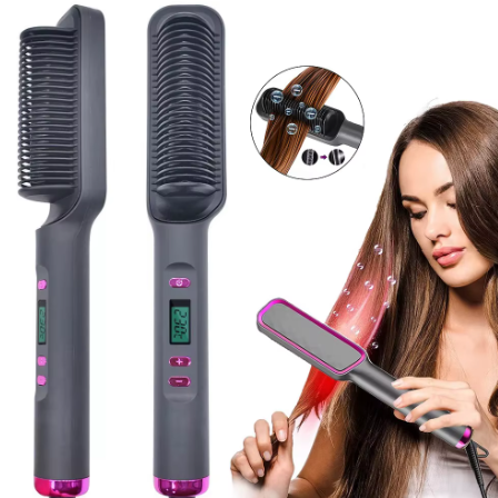 Electric Hot Comb — Multifunctional Hair Straightener with Negative Ion Technology