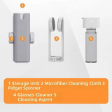 Glasses Cleaning Kit — Spray + Microfiber Cloth