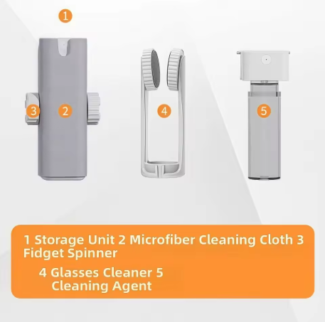 Glasses Cleaning Kit — Spray + Microfiber Cloth