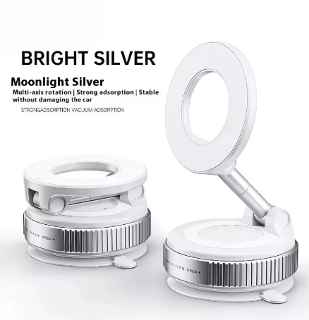 Vacuum Magnetic Phone Mount — 360° Foldable Universal Holder