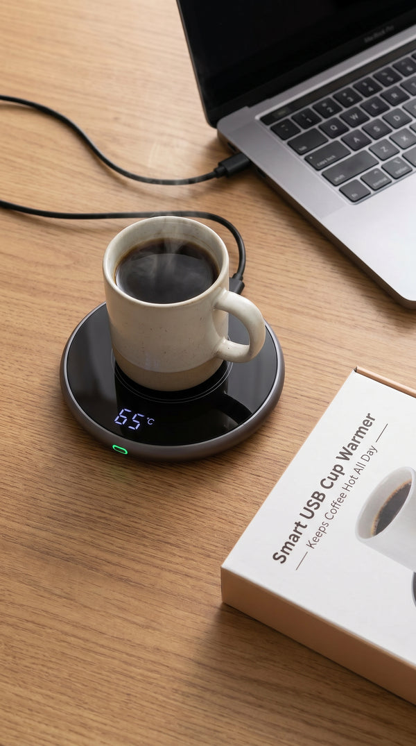 Chauffe-Tasse USB Intelligent — Café Chaud Toute la Journée