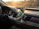 Wireless Car Charger Mount — 15W Fast Charging Auto-Clamp