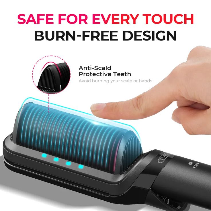 Electric Hot Comb — Multifunctional Hair Straightener with Negative Ion Technology