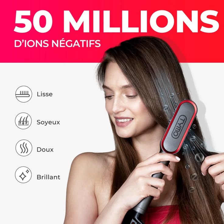 Electric Hot Comb — Multifunctional Hair Straightener with Negative Ion Technology