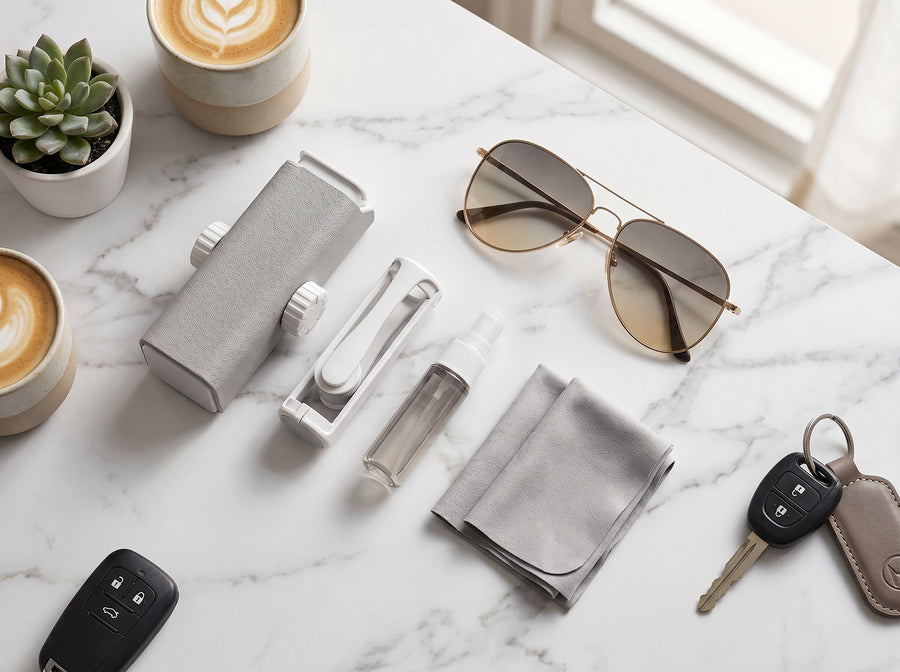 Glasses Cleaning Kit — Spray + Microfiber Cloth