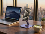 Adjustable Phone & Tablet Desk Stand — 360° Universal Holder