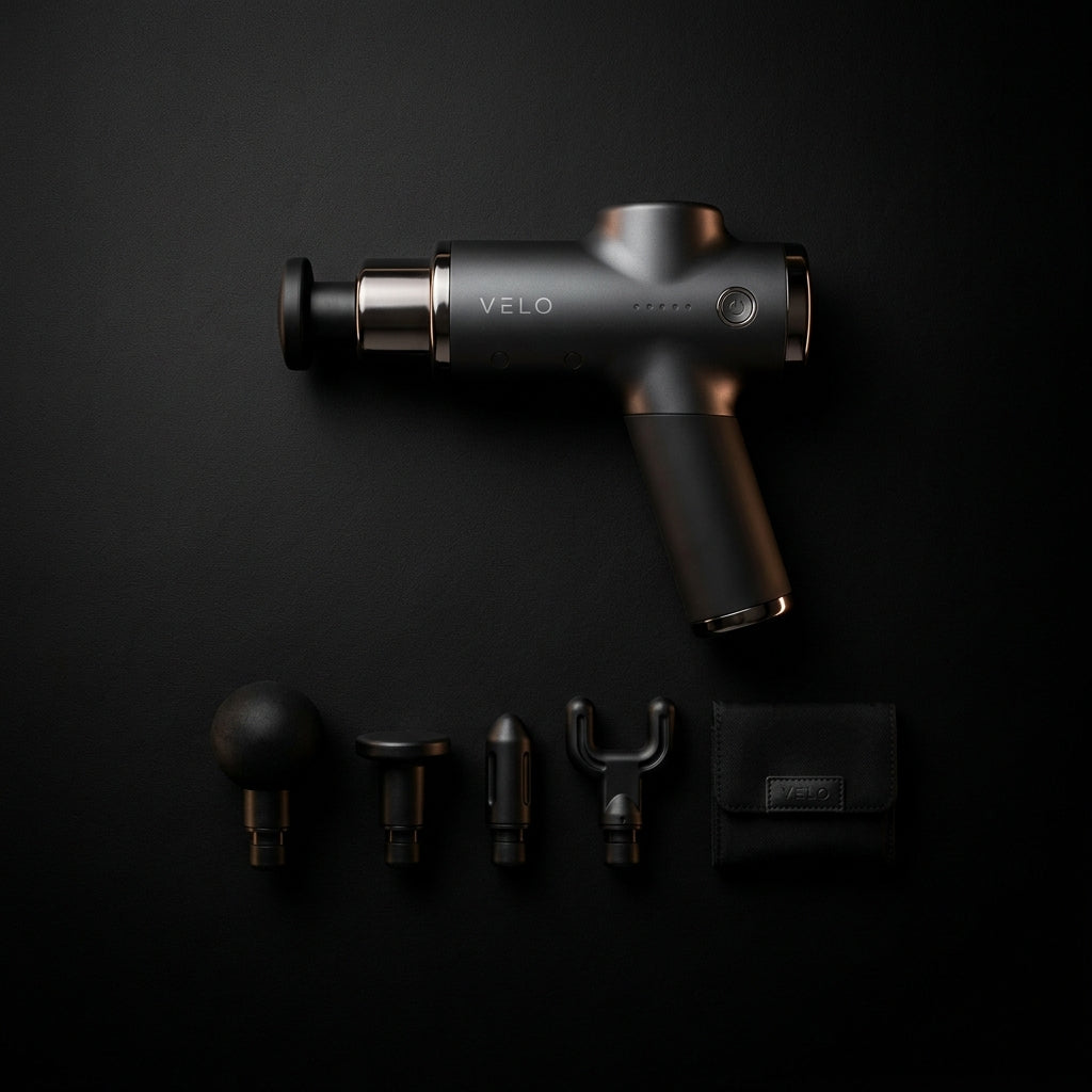 Pistolet de massage professionnel Coco Market sur fond noir